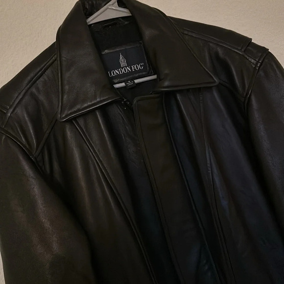 London Fog Leather Jacket - Picture 3 of 4